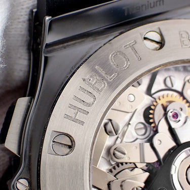 腕時計 ウブロ HUBLOT ビッグバン アイスバン 301.CT.130.RX 自動巻き メンズ クロノグラフ デイト スモールセコンド ブラック