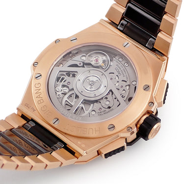 腕時計 ウブロ HUBLOT ビッグバン インテグレーテッド キングゴールド セラミック 451.OM.1180.OM 自動巻き メンズ 新品同様 クロノ