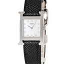 腕時計 エルメス HERMES Hウォッチ PM HH1.210 HH1.210.283/ZBA クオーツ レディース 純正ダイヤ ホワイト シェル H型 スクエア 2針