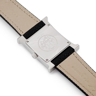 腕時計 エルメス HERMES Hウォッチ PM HH1.210 HH1.210.283/ZBA クオーツ レディース 純正ダイヤ ホワイト シェル H型 スクエア 2針