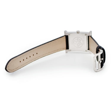 腕時計 エルメス HERMES Hウォッチ PM HH1.210 HH1.210.283/ZBA クオーツ レディース 純正ダイヤ ホワイト シェル H型 スクエア 2針