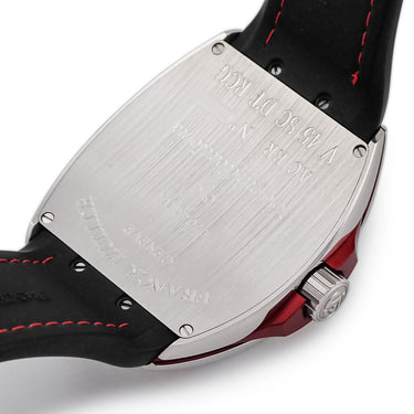 腕時計 フランクミュラー FRANCK MULLER ヴァンガード レーシング V45 SC DT RCG 自動巻き メンズ ブラック レッド デイト トノー