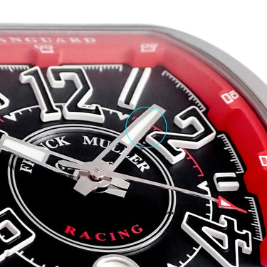 腕時計 フランクミュラー FRANCK MULLER ヴァンガード レーシング V45 SC DT RCG 自動巻き メンズ ブラック レッド デイト トノー