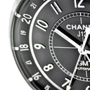 腕時計 シャネル CHANEL J12 GMT 38mm H3102 自動巻き メンズ ブラック セラミック 黒 アラビア デイト デュアルタイム