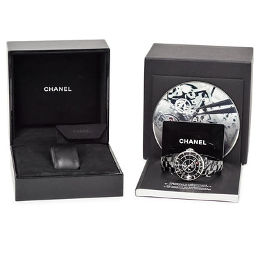 腕時計 シャネル CHANEL J12 GMT 38mm H3102 自動巻き メンズ ブラック セラミック 黒 アラビア デイト デュアルタイム
