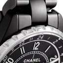 腕時計 シャネル CHANEL J12 GMT 41mm H3101 自動巻き メンズ マットブラック セラミック 黒 アラビア デイト
