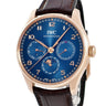 腕時計 IWC IWC ポルトギーゼ パーペチュアル カレンダー 42 IW344205 自動巻き メンズ OH済 K18RG無垢 ブルー ムーンフェイズ