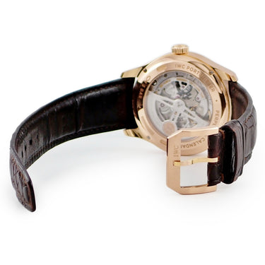 腕時計 IWC IWC ポルトギーゼ パーペチュアル カレンダー 42 IW344205 自動巻き メンズ OH済 K18RG無垢 ブルー ムーンフェイズ