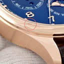 腕時計 IWC IWC ポルトギーゼ パーペチュアル カレンダー 42 IW344205 自動巻き メンズ OH済 K18RG無垢 ブルー ムーンフェイズ