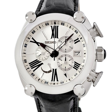 腕時計 セイコー SEIKO ガランテ SBLA025 5R86-0AB0 自動巻き メンズ スプリングドライブ クロノグラフ GMT パワーリザーブ表示