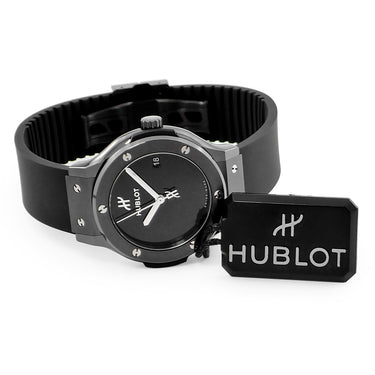 腕時計 ウブロ HUBLOT クラシックフュージョン オリジナル ブラックマジック 565.CX.1270.RX.MDM 自動巻き メンズ 新品同様 デイト