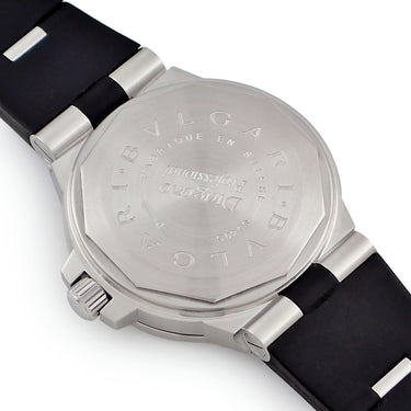 腕時計 ブルガリ BVLGARI ディアゴノ スクーバ SD40S 自動巻き メンズ ブラック 黒 デイト 逆回転防止ベゼル ダイバーズ
