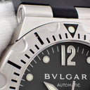 腕時計 ブルガリ BVLGARI ディアゴノ スクーバ SD40S 自動巻き メンズ ブラック 黒 デイト 逆回転防止ベゼル ダイバーズ