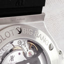 腕時計 ウブロ HUBLOT ビッグバン スチール ダイヤモンド 301.SX.130.RX.114 自動巻き メンズ 純正ダイヤ ブラック クロノグラフ