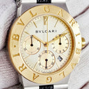 腕時計 ブルガリ BVLGARI ディアゴノ スポーツ クロノグラフ CH35SG クオーツ メンズ K18YG×SS コンビ デイト スモールセコンド