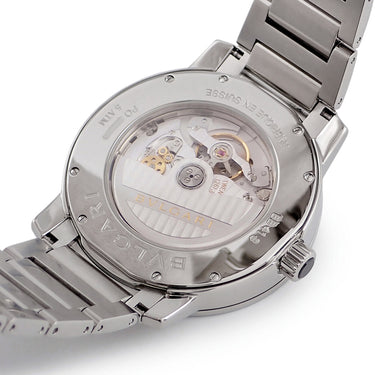 腕時計 ブルガリ BVLGARI ブルガリブルガリ BB41S 102396 自動巻き メンズ OH済 ブルー 青 サンレイ バー アラビア デイト