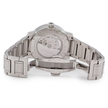 腕時計 ブルガリ BVLGARI ブルガリブルガリ BB41S 102396 自動巻き メンズ OH済 ブルー 青 サンレイ バー アラビア デイト