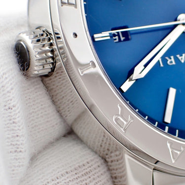 腕時計 ブルガリ BVLGARI ブルガリブルガリ BB41S 102396 自動巻き メンズ OH済 ブルー 青 サンレイ バー アラビア デイト