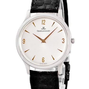 腕時計 ジャガールクルト JAEGER LECOULTRE マスター ウルトラスリム 145.6.79 手巻き メンズ OH済 Pt950無垢 プラチナ ウルトラシン 限定
