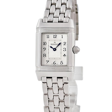 腕時計 ジャガールクルト JAEGER LECOULTRE レベルソ デュエット Q2668110 266.8.44 手巻き レディース 純正ダイヤ シェル 角型 回転 GMT
