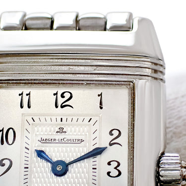 腕時計 ジャガールクルト JAEGER LECOULTRE レベルソ デュエット Q2668110 266.8.44 手巻き レディース 純正ダイヤ シェル 角型 回転 GMT