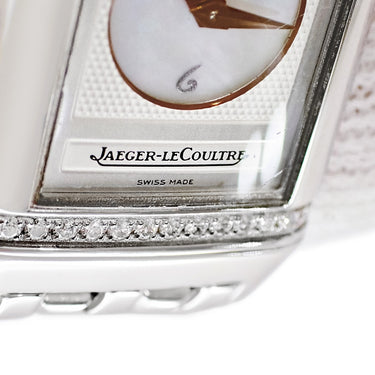 腕時計 ジャガールクルト JAEGER LECOULTRE レベルソ デュエット Q2668110 266.8.44 手巻き レディース 純正ダイヤ シェル 角型 回転 GMT