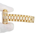 腕時計 ロレックス ROLEX デイトジャスト 26 179158 D番 自動巻き レディース メーカーOH済 D番 K18YG無垢 純正ダイヤ パヴェ