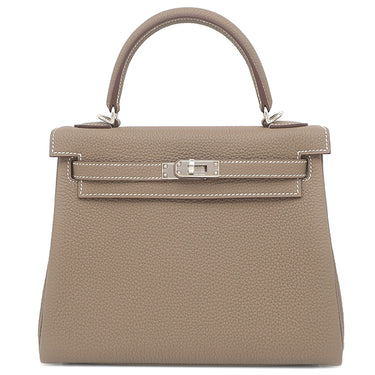 エルメス HERMES ケリー25 内縫い エトゥープ トゴ 2WAYバッグ シルバー金具 新品 未使用 グレージュ ハンドバッグ ショルダー 2026年製