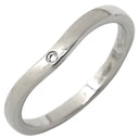 カルティエ Cartier バレリーナ カーブ ダイヤ B4092900 プラチナシルバー Pt950 ダイヤモンド #51(JP11) リング 指輪 3Pダイヤ プラチナ950 10.5号