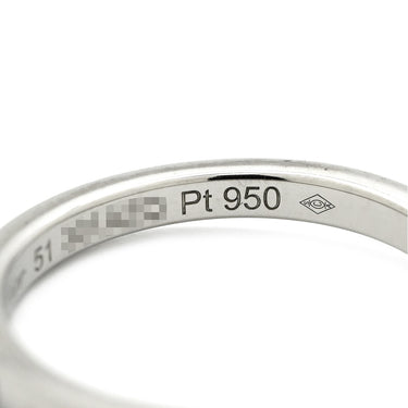 カルティエ Cartier バレリーナ カーブ ダイヤ B4092900 プラチナシルバー Pt950 ダイヤモンド #51(JP11) リング 指輪 3Pダイヤ プラチナ950 10.5号