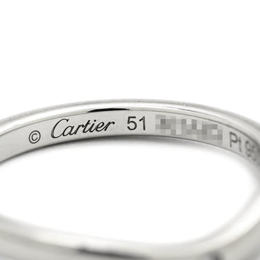 カルティエ Cartier バレリーナ カーブ ダイヤ B4092900 プラチナシルバー Pt950 ダイヤモンド #51(JP11) リング 指輪 3Pダイヤ プラチナ950 10.5号