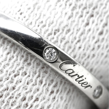 カルティエ Cartier バレリーナ カーブ ダイヤ B4092900 プラチナシルバー Pt950 ダイヤモンド #51(JP11) リング 指輪 3Pダイヤ プラチナ950 10.5号