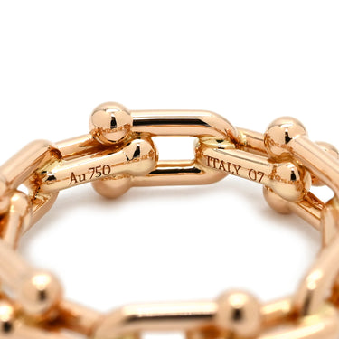 ティファニー Tiffany & Co ハードウェア マイクロリンク 72667573 ローズゴールド K18PG リング 指輪 ピンクゴールド 750 PG RG 6号