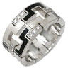 カルティエ Cartier ドラゴン パドロック ブラック×ホワイトゴールド K18WG ダイヤモンド ラッカー #59(JP19) リング 指輪 750 18K WG ダイヤモンド 19号
