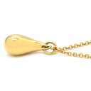 ティファニー Tiffany & Co ティアドロップ イエローゴールド K18YG ネックレス T＆Co. Au750 18K エルサペレッティ しずく