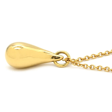 ティファニー Tiffany & Co ティアドロップ イエローゴールド K18YG ネックレス T＆Co. Au750 18K エルサペレッティ しずく