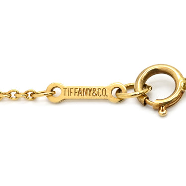 ティファニー Tiffany & Co ティアドロップ イエローゴールド K18YG ネックレス T＆Co. Au750 18K エルサペレッティ しずく