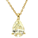 タサキ TASAKI ペアシェイプ ダイヤモンドデザイン イエロー×イエローゴールド K18YG ダイヤモンド ネックレス TASAKI Au750 18K 18金 イエロー 雫 しずく型