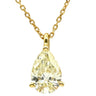 タサキ TASAKI ペアシェイプ ダイヤモンドデザイン イエロー×イエローゴールド K18YG ダイヤモンド ネックレス TASAKI Au750 18K 18金 イエロー 雫 しずく型
