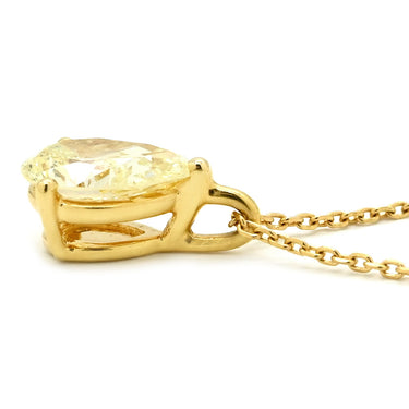 タサキ TASAKI ペアシェイプ ダイヤモンドデザイン イエロー×イエローゴールド K18YG ダイヤモンド ネックレス TASAKI Au750 18K 18金 イエロー 雫 しずく型