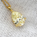 タサキ TASAKI ペアシェイプ ダイヤモンドデザイン イエロー×イエローゴールド K18YG ダイヤモンド ネックレス TASAKI Au750 18K 18金 イエロー 雫 しずく型