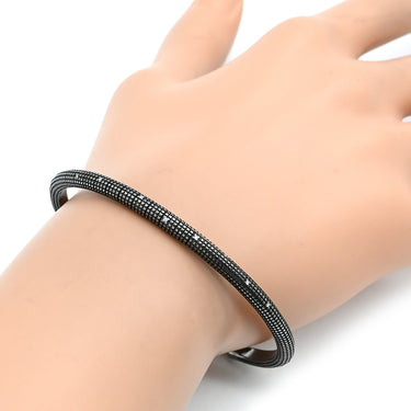 ダミアーニ DAMIANI メトロポリタンドリーム 8Pダイヤ 20062172 ブラック K18WG ダイヤモンド 14038 ブレスレット バングル 18K プルニート加工