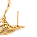ブチェラッティ BUCCELLATI ハンドツイステッドスレッド ハワイ イエローゴールド K18YG K18PG(留め具) ピアス 18K 750 3連 サークル 立体デザイン ドロップ スウィング