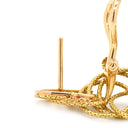 ブチェラッティ BUCCELLATI ハンドツイステッドスレッド ハワイ イエローゴールド K18YG K18PG(留め具) ピアス 18K 750 3連 サークル 立体デザイン ドロップ スウィング