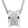 ブルガリ BVLGARI ビーゼロワン ダイヤ 346167 ホワイトゴールド K18WG ダイヤモンド ネックレス B-zero1 ペンダント 18K 750WG