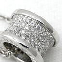 ブルガリ BVLGARI ビーゼロワン ダイヤ 346167 ホワイトゴールド K18WG ダイヤモンド ネックレス B-zero1 ペンダント 18K 750WG