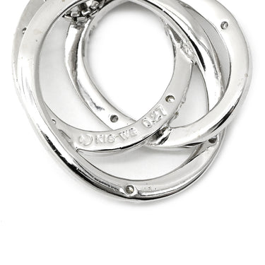 タサキ TASAKI トリプル サークル ホワイトゴールド K18WG ダイヤモンド ネックレス TASAKI Au750 18K 18金 ダイヤモンド 10石 3連 サークル