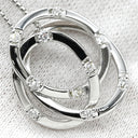 タサキ TASAKI トリプル サークル ホワイトゴールド K18WG ダイヤモンド ネックレス TASAKI Au750 18K 18金 ダイヤモンド 10石 3連 サークル