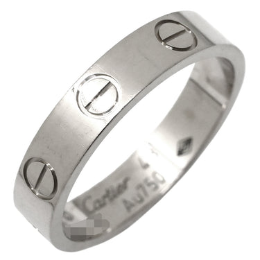 カルティエ Cartier ミニラブリング B4085100 ホワイトゴールド K18WG #48 リング 指輪 LOVE Ring Au750 18K 18金 WG スモールモデル 8号