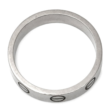 カルティエ Cartier ミニラブリング B4085100 ホワイトゴールド K18WG #48 リング 指輪 LOVE Ring Au750 18K 18金 WG スモールモデル 8号